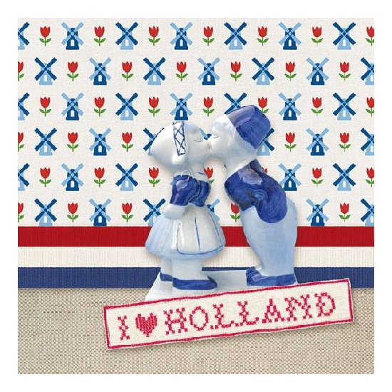 Szalvéta I love Holland papírszalvéta