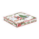 Tálca Joyful Santa karácsonyi Porcelán szív alakú kínáló tálca