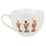 Tányér, étkészlet Karácsonyi diótörő mintás porcelán csésze aljjal Happy Little Christmas