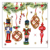 Szalvéta Karácsonyi Diótörő papírszalvéta 33x33 cm - Nutcrackers Decoration