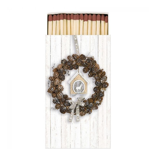 Gyufa Karácsonyi gyufa Pine Cone Wreath