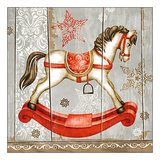 Szalvéta Karácsonyi hintalovas papírszalvéta Rocking Horse