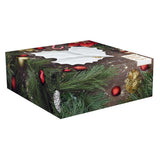 Kínáló tál Karácsonyi levél alakú asztali kínáló tálca fehér domború Holly Berries