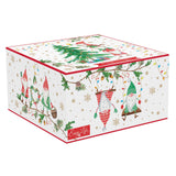 Bögre, csésze Karácsonyi manó porcelán reggeliző csésze aljjal Ready for Christmas