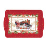 Tálca Karácsonyi műanyag kínáló tálca 33x22 cm Christmas Memories