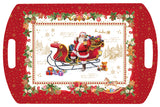 Tálca Karácsonyi műanyag kínáló tálca 52x35 cm Christmas Memories