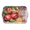 Tálca Karácsonyi műanyag kistálca Winter Apples