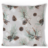 Díszpárna huzat Karácsonyi pamut díszpárna huzat Pine Cone All Over