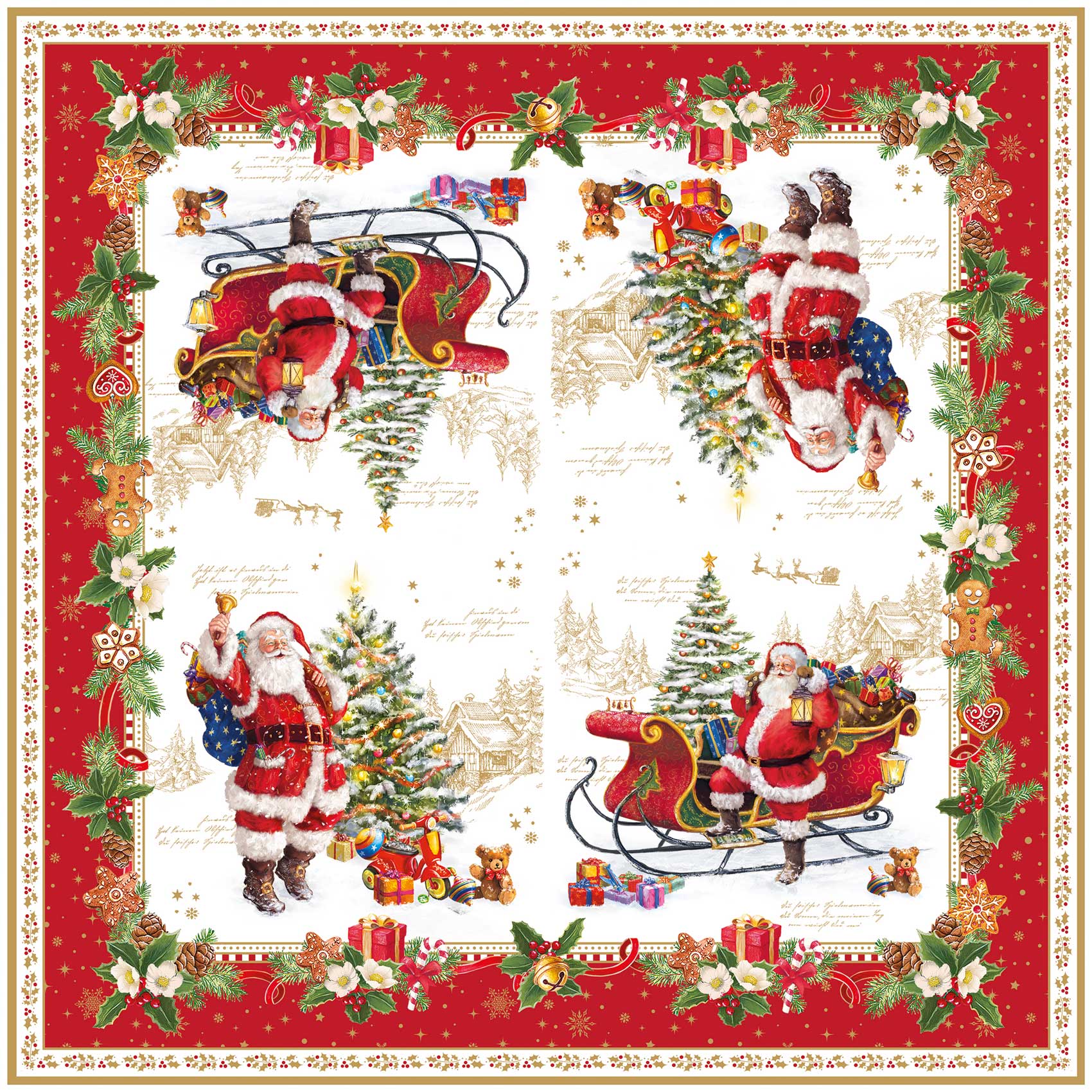 Szalvéta Karácsonyi papírszalvéta 33x33 cm - Christmas Memories
