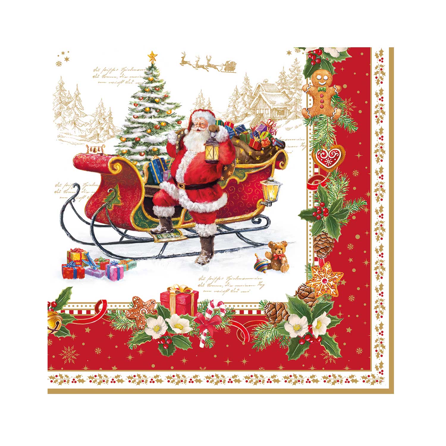 Szalvéta Karácsonyi papírszalvéta 33x33 cm - Christmas Memories