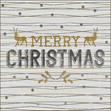 Szalvéta Karácsonyi papírszalvéta 33x33 cm Classy Christmas Grey