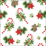 Szalvéta Karácsonyi papírszalvéta 33x33 cm Ornaments For X-Mas
