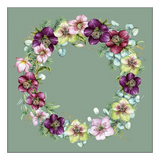 Szalvéta Karácsonyi papírszalvéta Christmas Rose Green