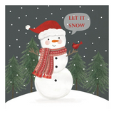Szalvéta Karácsonyi papírszalvéta hóember Let is snow