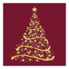 Szalvéta Karácsonyi papírszalvéta Shining Tree bordeaux