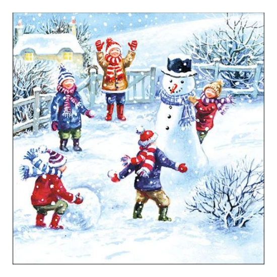 Szalvéta Karácsonyi papírszalvéta Snowfun