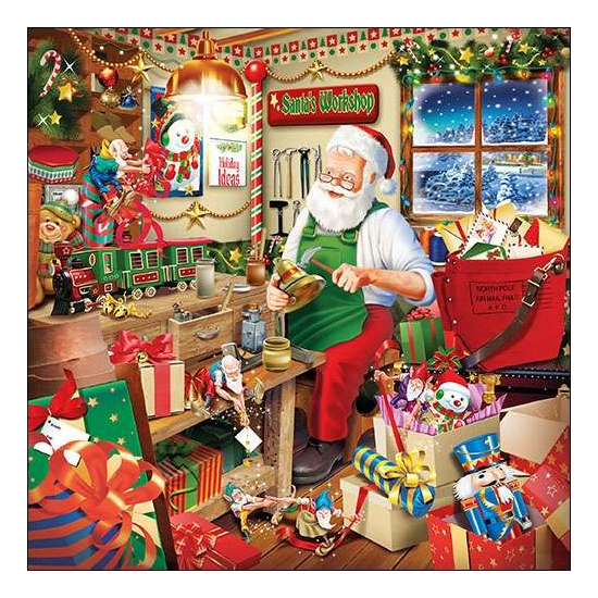 Szalvéta Karácsonyi papírszalvéta télapó Santa's Workshop