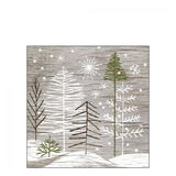 Szalvéta Karácsonyi papírszalvéta Trees On Wood