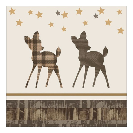 Szalvéta Karácsonyi papírszalvéta Wooden Deer