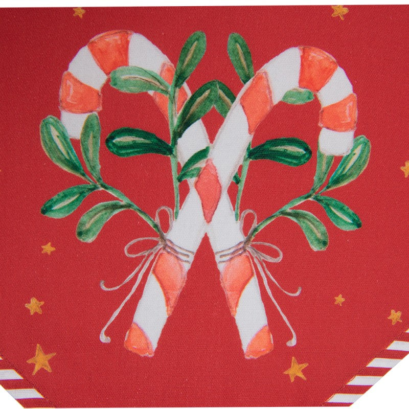 Asztalterítő Karácsonyi piros asztali futó 50x160 cm Happy Little Christmas