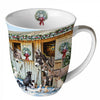 Tálca Karácsonyi porcelán bögre Animal Friends 400 ml