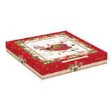 Tányér, étkészlet Karácsonyi porcelán desszertes tányér 2 db-os szett Christmas Memories