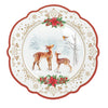 Tányér, étkészlet Karácsonyi porcelán desszertes tányér Christmas Melody