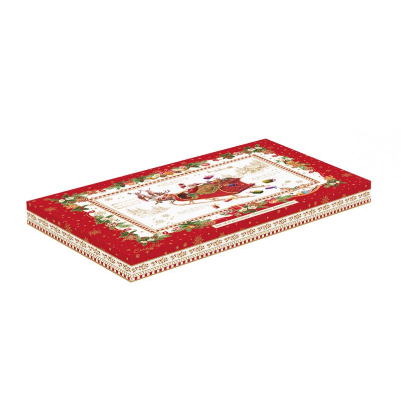 Dekoráció Karácsonyi porcelán díszek, 6 db-os szett, 7 cm, díszdobozban - Christmas Memories