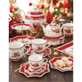 Teáskanna Karácsonyi porcelán egyszemélyes teás szett, 0,35 l és 0,45 l, díszdobozban - Christmas Memories