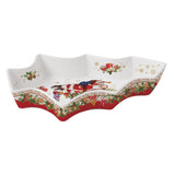 Tál Karácsonyi porcelán fenyőfa alakú kínáló tál, 21,5x28,5 cm, díszdobozban - Christmas Memories