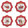 Tányér, étkészlet Karácsonyi porcelán kicsi desszertes tányér 4 db-os szett Christmas Memories