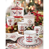 Tányér, étkészlet Karácsonyi porcelán lapostányér Christmas Wonderland