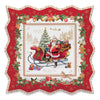Tálca Karácsonyi porcelán tálca 30x30 cm Christmas Memories