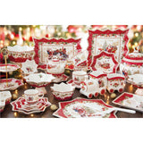 Tálka Karácsonyi porcelán tálka szett 4 db-os 11 cm díszdobozban Christmas Memories