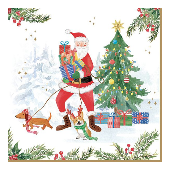 Szalvéta Karácsonyi télapós papírszalvéta Joyful Santa