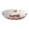 Kínáló tál Karácsonyi télapós porcelán ovális tálca díszdobozban Christmas Memories