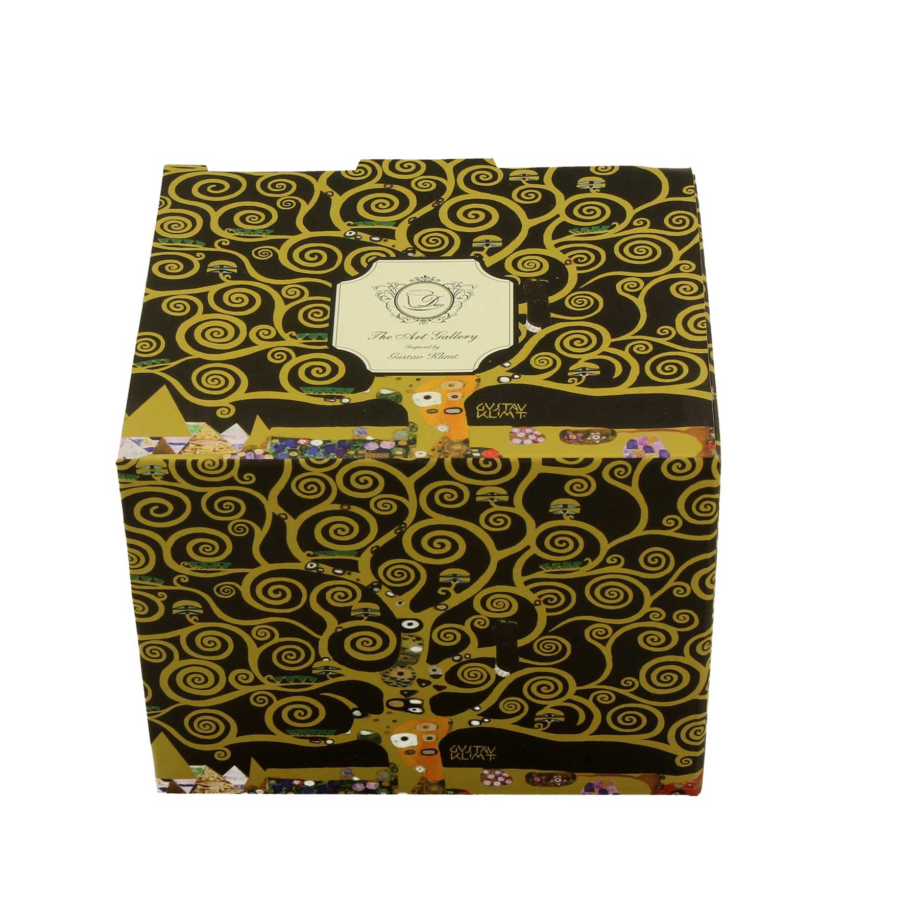 Bögre, csésze Klimt porcelán nagy bögre díszdobozban Életfa 430 ml