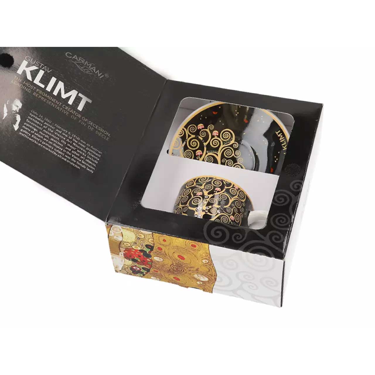 Pohár Klimt porcelán teás csésze 250 ml Életfa