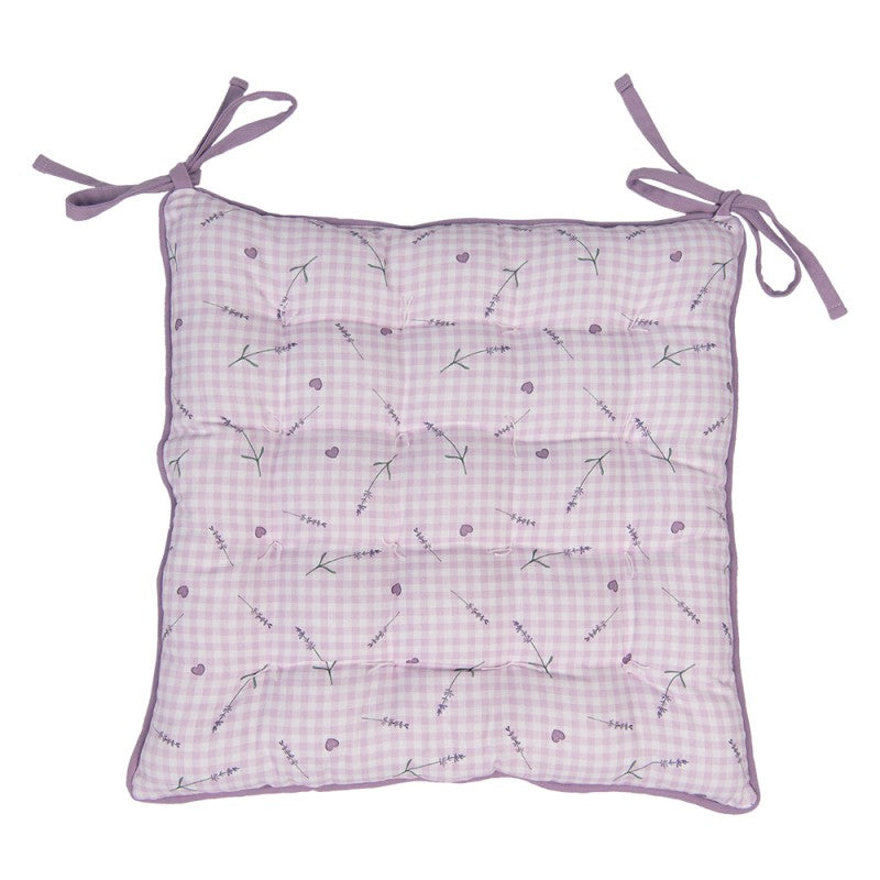 Díszpárna Levendula mintás székpárna Lavender Garden