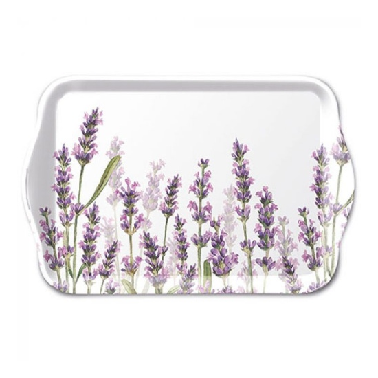 Tálca Levendulás műanyag kistálca 13x21 cm Lavender Shades