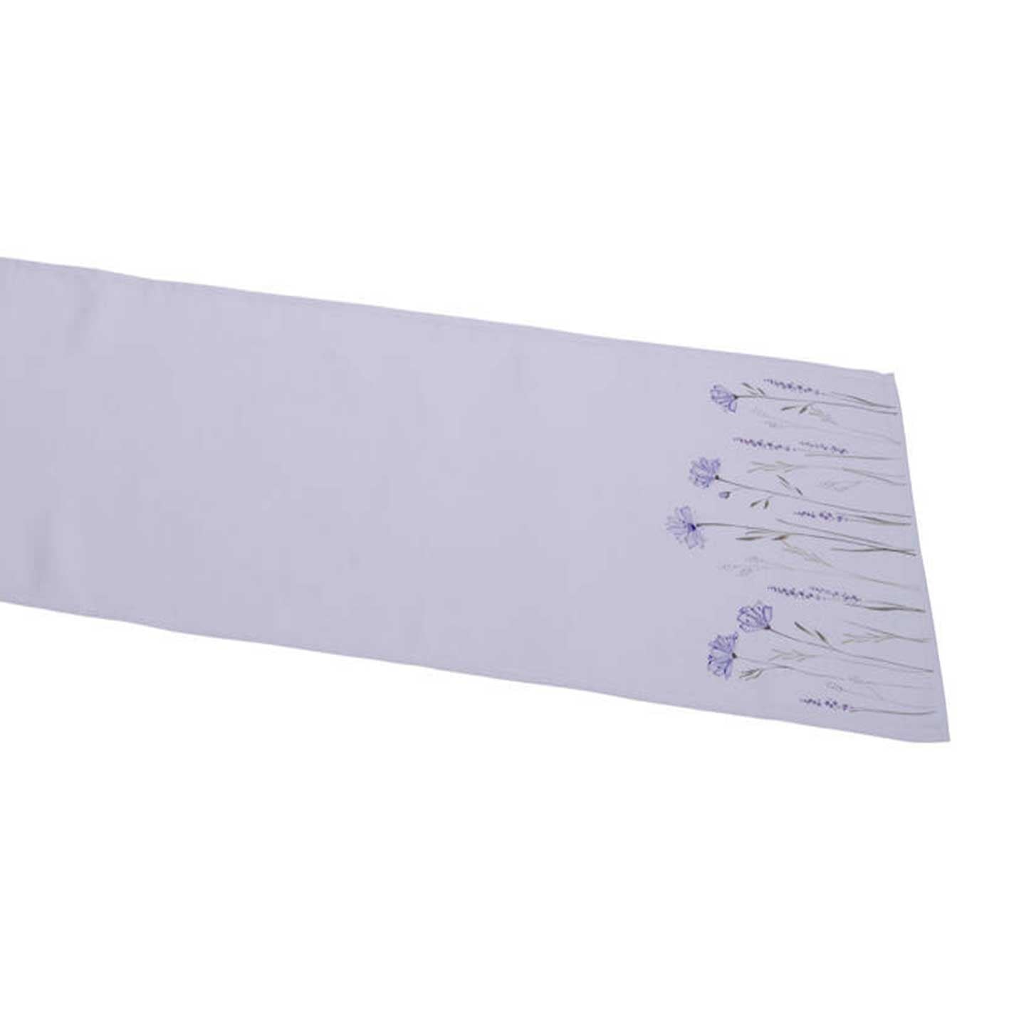 Asztali futó Lila virágos asztali futó 40x150 cm