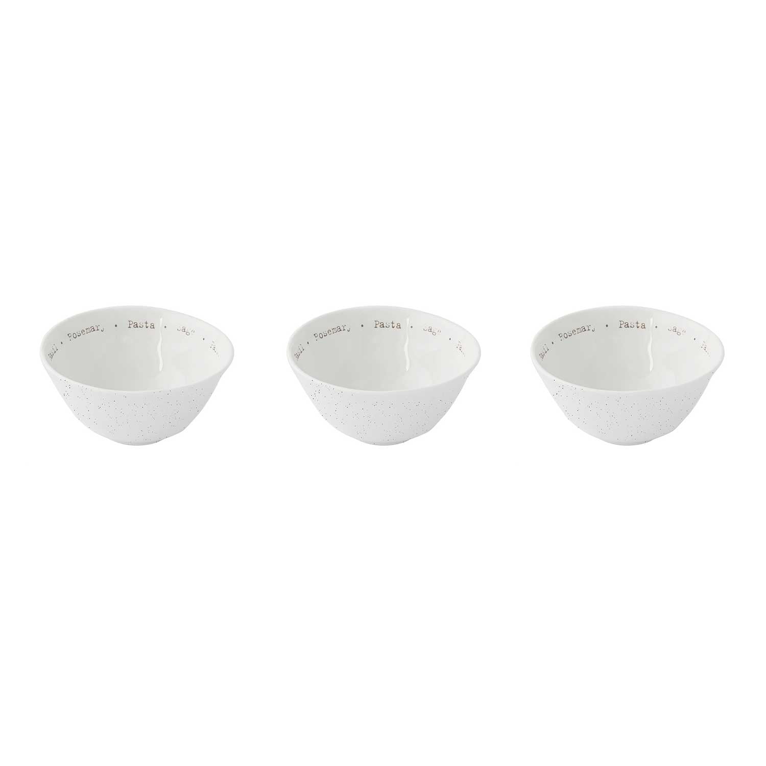 Tálka Mediterrán porcelán 3 db-s tálka szett 10 cm Home & Kitchen