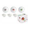 Tálka Mediterrán porcelán 3 db-s tálka szett 10 cm Home & Kitchen