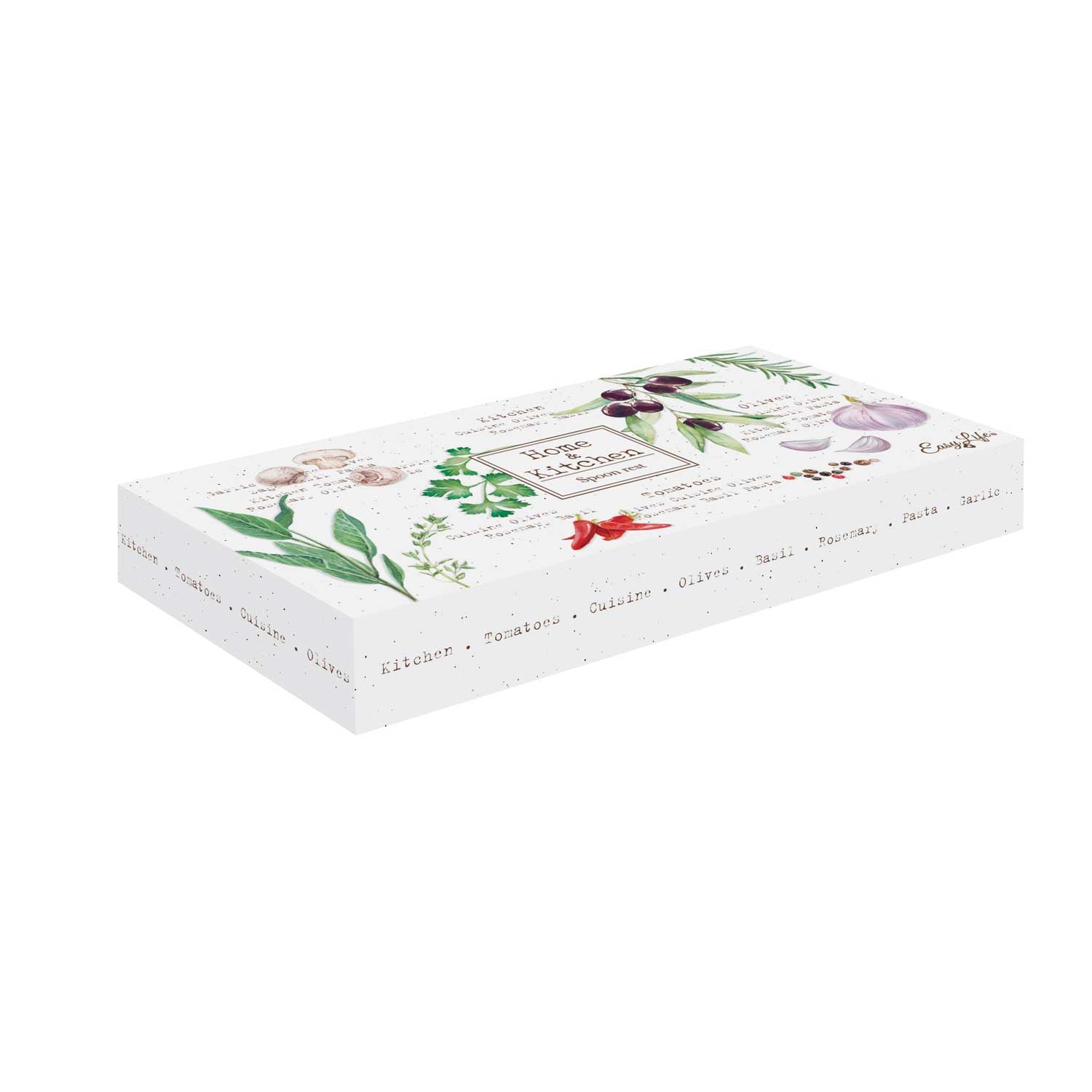 Fakanáltartó Mediterrán porcelán fakanáltartó díszdobozban Home & Kitchen