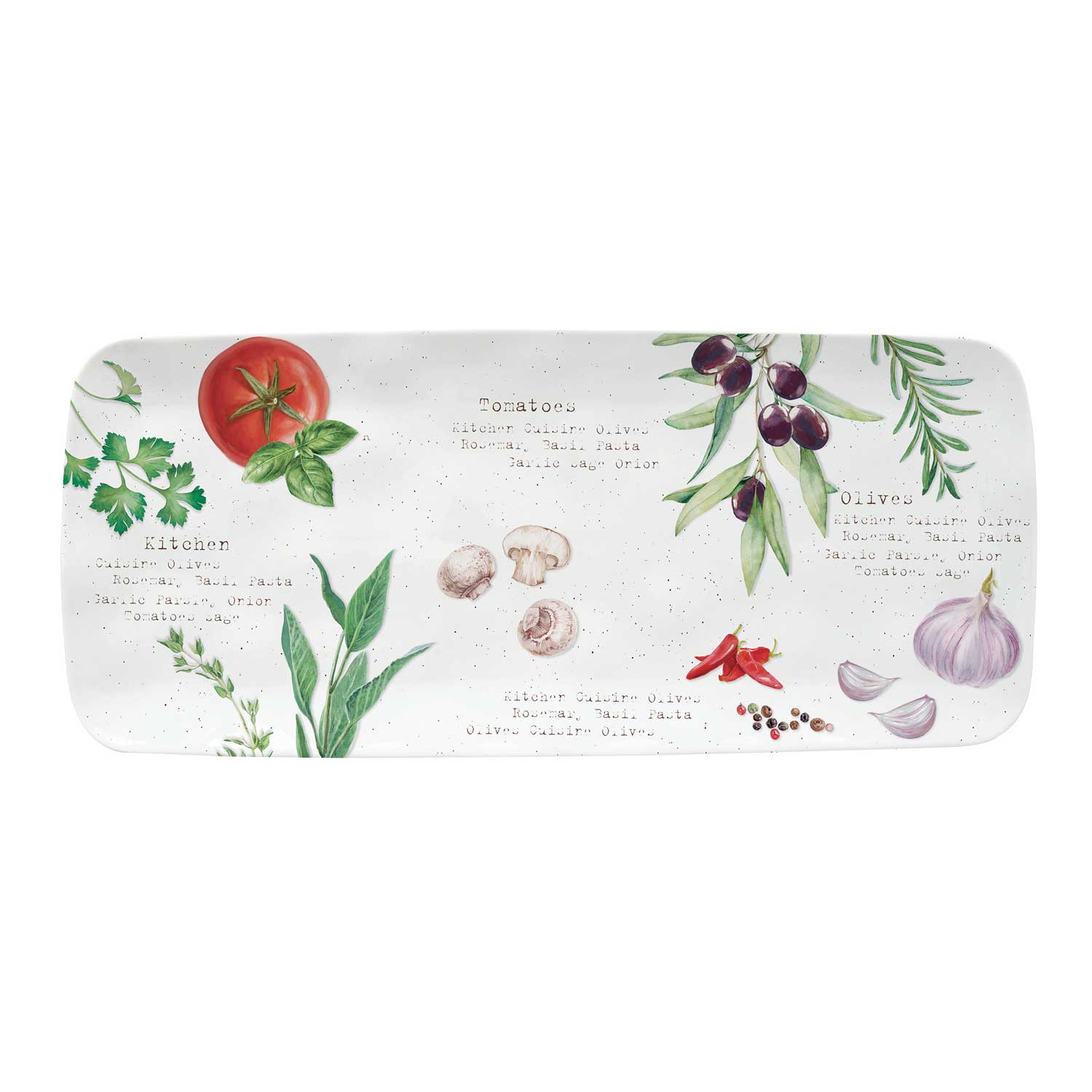 Tálka Mediterrán porcelán kínáló tálca Home & Kitchen