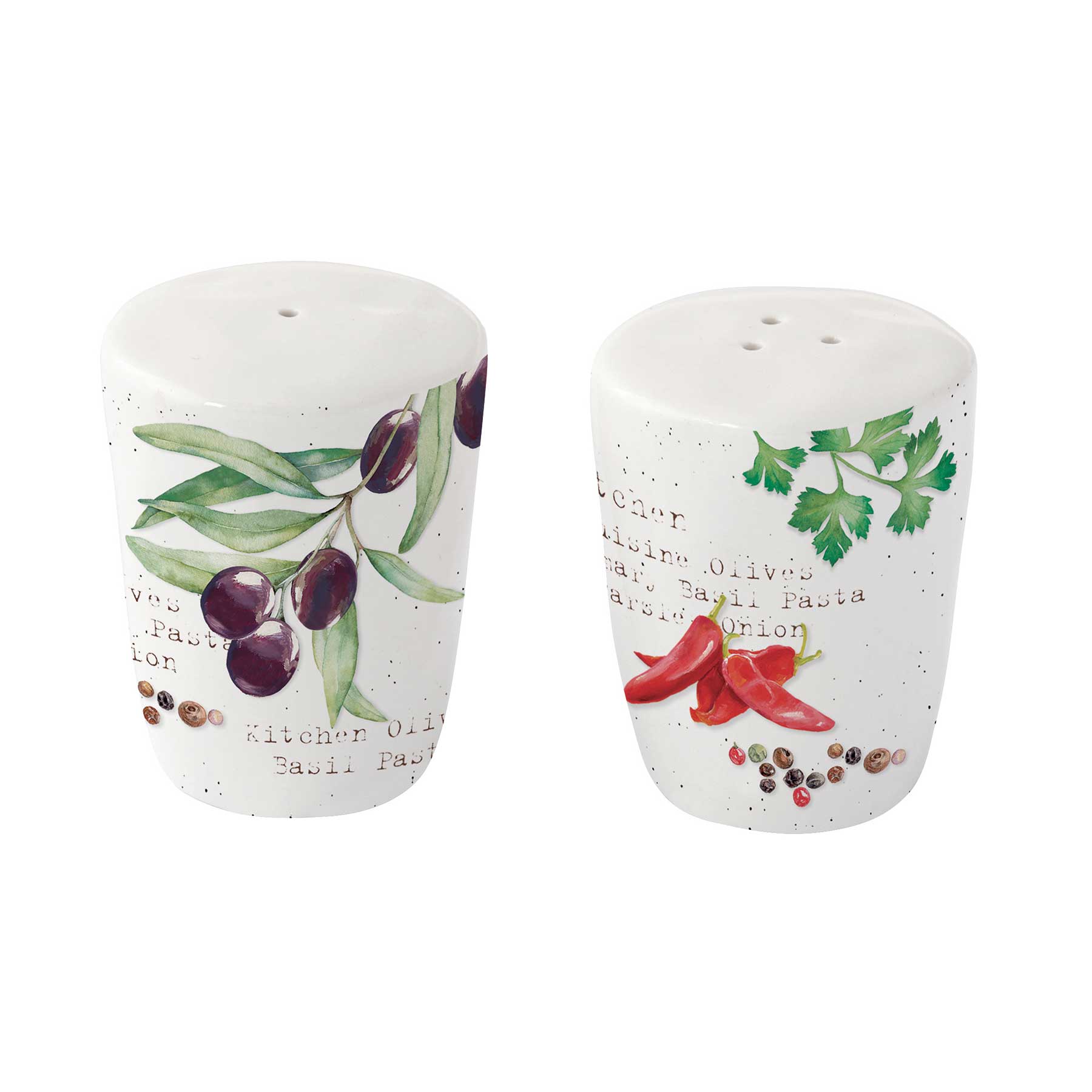 Kanna, kiöntő Mediterrán porcelán só-borsszóró szett Home & Kitchen