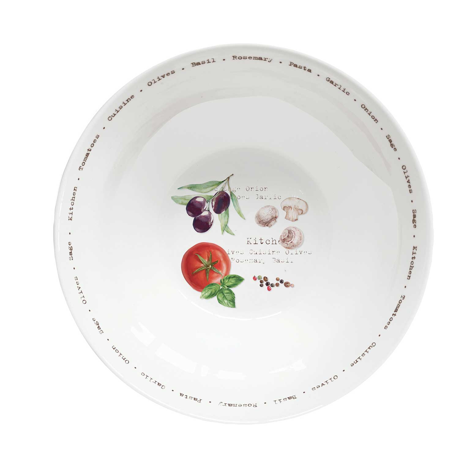 Tálka Mediterrán porcelán tál 22 cm Home & Kitchen