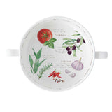 Tálka Mediterrán porcelán tál fogóval 20 cm Home & Kitchen