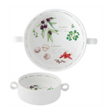 Tálka Mediterrán porcelán tálka fogóval 16 cm Home & Kitchen