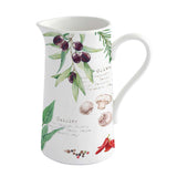 Kanna, kiöntő Mediterrán porcelán vizes kancsó 1000 ml Home & Kitchen